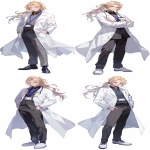 **Male doctor in white coat, blonde ponytail, green eyes, haggard and good looking, wearing slippers, formal attire, name tag, full body, --ar 9:16 --niji 6** - Variations (Strong) by <@915835811092656128> (fast)
-# Create, explore, and organize on [midjourney.com](<https://midjourney.com/imagine?from_discord=1>)