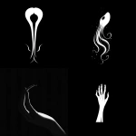 **peux-tu me généré un logo très sobre, minimaliste en noir et blanc d'un heterocephallus glabre qui fait un signe de la main ? --v 6.1** - <@1068590069239255060> (fast)