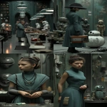 **Star Wars reimagined in the style of belle epoque ; in the style of cinematic style photography, photorealistic images, ray tracing, subsurface-scattering, realistic lighting, live action 3D rendering --v 7.0 --p 7u4x1qi --ar 3:5 --sref 664 --sv 4** - <@1018138887199129620> (relaxed)