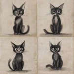 **josé clemente orozco style drawing of Tortie cat, full body** - Variations (Strong) by <@409716268476923920> (fast)