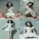 **<https://s.mj.run/nboz9Wj_U5g> <https://s.mj.run/rZq8YpJ4yHY> fashion photoshoot, shock and awe, a girly frilly french robot human with a sweet innocent smile, wearing Chanel red lipstick, she is adorable, smoke and mirrors --v 7.0 --p wdgxgwl --exp 5 --sref <https://s.mj.run/pj7WAXOSFZc> --iw .50 --sw 50 --c 3 --raw --oref <https://s.mj.run/nboz9Wj_U5g> --ar 5:7** - <@1059292469474373672> (fast, stealth)