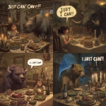 **I can't stand megafauna at dinner, mom! "I JUST CAN'T!" --p 39d6lqq** - <@538878031226470440> (fast)