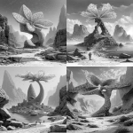 **journey to farawaylands, mantis polycrystal feathers being, amidst, ceremonial megalithic maze, stunning unreasonably fine details --chaos 55 --ar 2:3 --exp 50 --profile t6z9kb1 --oref <https://s.mj.run/iPrbQMAnJ_8> --ow 650 --stylize 750 --v 7.0** - <@246480551605698561> (relaxed)