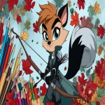 **🍂🦨🏹⚔️ 🌈✏️ --ar 7:4 --sref 80 --sv 4 --sw 100** - Image #4 <@370960263245070346>