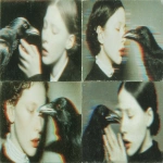 **Tilda Swinton with raven, glitch art daguerreotype, collodion rot with crepe border --sref 275192691 1958632036 1430290407 3311227420 --ar 16:9 --s 1000** - Remix (Strong) by <@1057110090387296366> (relaxed)