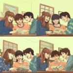 **Ghibli style graphic of college roommates cheerfully creating a living agreement, Portrait style, high res. --v 5.0** - Variations by <@1090435486935433258> (fast)