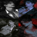**A handsome guy with short black hair, earrings, pierced lips, a cold expression, dark and cool eyes, half-lying on the sofa, haute couture suit, Facial Hemorrhage, battle damage, in the style of an old comic book, side view above the waist, half- painting style, dimly lit, black and white color scheme, master composition color scheme, master lighting. --ar 9:16 --p vriexqs --niji 6 --raw** - <@1308128876874170420> (relaxed, stealth)