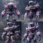 **<https://s.mj.run/MzfZwHaOM8Y> megazord with xenomorph head, xenomorph anatomy, xenomorph face, claws, lavender --sref <https://s.mj.run/3Fpt8iRZVgo> --v 7.0** - <@281826490209796096> (relaxed)