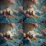 **<https://s.mj.run/2BuvFHsAoq4> Cotton Clouds Paint a Scene of an Old Man Relaxing in the Forest Drinking some Tea, Looking over a book containing Fluvioglacial-Outwash-Plaines Craft-World Hyper-RealityMash --ar 3:2 --v 7.0** - Remix (Subtle) by <@426654487248109579> (fast)