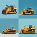 **a yellow bulldozer in profile with its shovel raised, photorealistic, against a blue background** - <@809605622495445044> (fast)
-# Create, explore, and organize on [midjourney.com](<https://midjourney.com/imagine?from_discord=1>)
