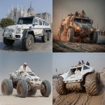**the pope drunk and recklessly driving a military vehicle made of solid moonstone with way too many giggling youngsters barely hanging, offroad racing, stunning, high def, slow motion --chaos 55 --stylize 750 --v 7.0** - <@246480551605698561> (relaxed)