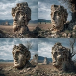 **<https://s.mj.run/l3N7LAIWuQc> the ruins of a Carolingian kings head in a landscape --v 7.0 --raw** - Variations (Strong) by <@1071135204846096475> (relaxed)
-# Create, explore, and organize on [midjourney.com](<https://midjourney.com/imagine?from_discord=1>)