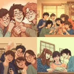 **Ghibli style graphic of college roommates cheerfully creating a living agreement, Portrait style, high res. --v 5.0** - <@1090435486935433258> (fast)