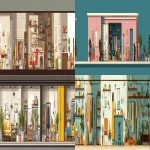 **flat elevation woman retail store interior with home goods and clothing --ar 5:1** - <@1173644971937636354> (fast)