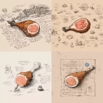 **<https://s.mj.run/K0pMg81UMtY> drawing on old paper, like a illust style, background hand written research data report, ink pen only --s 250** - <@1177552419559850006> (fast)