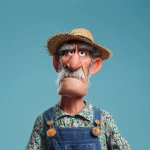 **cartoon character, farmer, wears a colourful farmers outfit, pixar artstyle --v 7.0** - Image #2 <@798906196995997708>