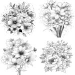 **A full bouquet of winter blooms rimmed in ice crystals for coloring book with crisp line and white background --ar 17:22 --v 7.0** - <@1117434682276057091> (relaxed)
-# Create, explore, and organize on [midjourney.com](<https://midjourney.com/imagine?from_discord=1>)