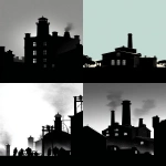 **Black silhouette drawing. A beer factory from 1920. --ar 1:2** - <@427585336424661004> (relaxed)
-# Create, explore, and organize on [midjourney.com](<https://midjourney.com/imagine?from_discord=1>)