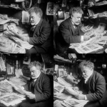 **abrahm vermont, un escritor adulto de 30 años en 1915 en rosario duerme cubierto por los ejemplares de diario como sabana. 'the vols stimme' su diario escrito en idish litografiado. Vive entre sus palabras en su cuarto muy pequeño de conventillo y con pocas cosas, para escribir y litografia. Escena de pelicula de thirller moderno ambientado en 1910 pero con la calidad actual de cine profesional. Vermont es dejado, tiene bigote largo y poco pelo y un poco gordo, viste formal, pero gastado.** - Variations (Strong) by <@985959374633717780> (fast)