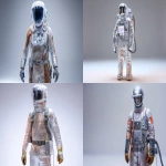 **technician standing beside interstellar welding kit, wearing a multipurpose Martian welding suit designed for arc flash protection and pressure-sealed fabrication environments, suit constructed from reflective aramid shell with thermal and abrasion shielding, high-flex joints at elbows, reinforced welding gloves, retractable visor on low-profile helmet, modular chest pack with haptic weld control interface, TIG torch mounted to side harness, visible scorch marks and Martian dust staining across suit fabric, cinematic product staging with neutral background, professional photography, soft ambient lighting with hard edge fill, ultra-sharp detail on textiles and equipment --ar 3:2 --oref <https://s.mj.run/NAYk6RjsNoM> --s 50 --p z4f83u2 --v 7.0 --raw** - <@997245562065789039> (relaxed)
-# Create, explore, and organize on [midjourney.com](<https://midjourney.com/imagine?from_discord=1>)