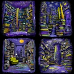 **cosmography magical cozy hygge mise-en-scène in magic library, shelves and stacks of magical books --sref 2069857623 3836522987 4259008753 --ar 4:5** - <@948741381743083580> (relaxed)
-# Create, explore, and organize on [midjourney.com](<https://midjourney.com/imagine?from_discord=1>)