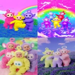**Teletubbies. --p uktsbu8 --v 7.0 --ar 2:3 --s 50** - <@1052958752749387917> (relaxed)
-# Create, explore, and organize on [midjourney.com](<https://midjourney.com/imagine?from_discord=1>)