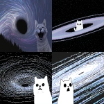 **Silly cat makes a silly face at accretion disk --ar 3:2 --profile fn9opxx u22owga 2z3eyk3 ro2ke7q y9a56jc --draft** - <@937851746712186921> (fast)