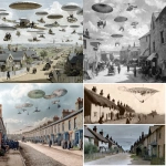 **Victorian working class village in Britain where everyone commutes to work with flying parasol --s 50 --p z4f83u2 --v 7.0 --raw** - <@997245562065789039> (relaxed)