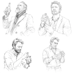 **Line drawing. A man holding a small glass beer bottle in his hand. He looks at it with adoring eyes.** - <@427585336424661004> (relaxed)
-# Create, explore, and organize on [midjourney.com](<https://midjourney.com/imagine?from_discord=1>)