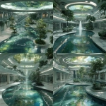 **empty shopping mall, large fountain in atrium, frutiger aero y2k vibe, plants, bases on <https://s.mj.run/NTuHn8J-0UM>** - Variations (Strong) by <@1103799258295050333> (fast, stealth)