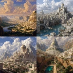 **biblically accurate depiction of the city of enoch in the bible, realistic art style** - <@1265679734746906665> (relaxed)