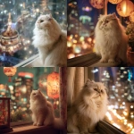 **the prettiest cutest cream-point Persian cat watching tanabata from the window at his luxury penthouse apartment** - <@538878031226470440> (relaxed)