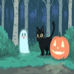 **pumpkincatclaymation inktober --chaos 20 --ar 16:9 --profile jxedwsk --niji 6 --sref 3608277832** - Image #1 <@937851746712186921>