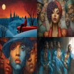 **Ernie Barnes art at Christmas, 8k, --chaos 99 --ar 8:5 --exp 50 --stylize 750 --v 7.0** - <@843177938186797076> (fast)