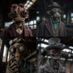 **a steampunk barnacle man in old factory --v 7.0 --p altxcrm** - <@1183832200689492038> (relaxed)