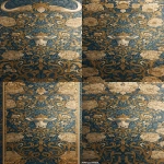 **<https://s.mj.run/0GMbnBQLfYo> william morris wallpaper design of humanoid cows wearing sunglasses and wearing a crown, using 3 colours only --no birds --ar 13:25 --iw 3** - Zoom Out by <@1103975769467789322> (relaxed)