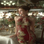 **ultra realistic, highly detailed high necked summer luncheon dress worn by a beautiful young woman standing with a fancy restaurant behind her. HD --v 7.0 --ar 2:3** - Upscaled by <@1327691479602298971> (fast, stealth)
-# Create, explore, and organize on [midjourney.com](<https://midjourney.com/imagine?from_discord=1>)