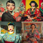 **Cosmography tapestry of a uniquely gorgeous mystery in the styles of Schiele, Klee, and Klimt, magical realism haute vivid dreamscape, rococo extravagance sumptuous shapes rich colors, watercolor borders the edges of the photograph --ar 4:5 --p o4l8lp8 djcuvnt** - <@948741381743083580> (relaxed)