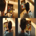 **<https://s.mj.run/KhKr0zYicTk> <https://s.mj.run/xGQrUpUV4sY> Cinematic film still, photorealistic. Over-the-shoulder shot of the same boy from the reference image, sitting on the floor in an empty office room. The camera is just above his shoulder, framing his hands holding an open gift package. Inside the box, a colorful baby mobile with small toys is clearly visible. Next to the package, placed on top of the wrapping paper, is a small yellow post-it note. The boy’s head and shoulder are blurred in the foreground as soft framing, while the focus is on the open box with the baby mobile and the note. Warm golden cinematic lighting, shallow depth of field, subtle film grain. Shot like a high-end Christmas commercial with an Arri Alexa cinema camera --ar 16:9 --v 6.0 --no cartoon, cgi, clutter --raw** - <@1072446343324385341> (fast, stealth)