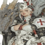 **, Moonstone Dragon Witch, Pagan Deity, Runes, female, slicked back hair, evil, dynamic environment, --chaos 5 --ar 2:3 --raw --sref 1782909097 --profile hnp69dx fgcuofg --stylize 1000 --niji 6** - Image #2 <@1284320694003433522>