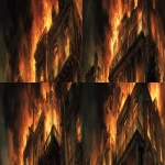 **serious comic book art of a bunrning house in london, burning white stone house, st james street, by night, victorian london, huge fire in the dark --ar 7:2 --raw --v 7.0** - Variations (Strong) by <@318345169080549377> (fast)