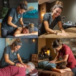 **A massage therapist performs a massage on an ergonomic massage table --v 7.0 --s 250** - <@1201925126413623387> (relaxed)
