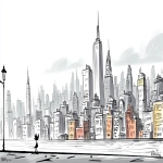 **panopticon ; in style of mechanical pencil sketch with cross hatching lines withough contour lines, pecil stokes --no contour lines, anime, manga, colors --ar 16:9 --raw --sref 3717171728 --v 7.0** - Image #3 <@1135636698060038216>