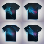 **Professional graphic design with vibrant gradient black to blue background, abstract kite shapes in motion, , dynamic wind swirls, modern geometric patterns, subtle integration of logo text, minimal background, clean layout, screen-print ready, vector style, subtle motion lines to represent wind energy --v 5.0** - Remix by <@544365320228306984> (fast)