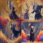 **🍂🦨🏹⚔️ 🌈✏️ --ar 7:4 --sref 79 --sv 4 --sw 100 --p zzmkt1u** - <@370960263245070346> (fast)
-# Create, explore, and organize on [midjourney.com](<https://midjourney.com/imagine?from_discord=1>)