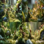 **A realistic, cinematic scene of a hidden forest where a tiny fairy lives lush green trees and colorful wildflowers densely surround a soft sunlit clearing, with sparkling dew on the grass and moss-covered stones. The fairy is a delicate, human-like figure about 10 cm tall, with translucent iridescent wings like a dragonfly’s, wearing a soft green leaf dress. She is sitting on a curled fern, gently holding a glowing flower bud. Natural lighting with golden-hour sunbeams filtering through the canopy, soft focus background, hyper-realistic textures, 85mm lens, DSLR photo style, shallow depth of field. --ar 16:9** - <@966716359268499528> (fast)
-# Create, explore, and organize on [midjourney.com](<https://midjourney.com/imagine?from_discord=1>)