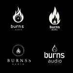 **"burns audio" logo, simple vector, black and white, no shading --v 7.0** - <@1078903911957663794> (fast)