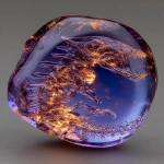 **embryonic xenomorph perfectly preserved inside a chunk of raw lavender color amber --v 7.0 --s 800 --ar 9:16** - Image #3 <@911637101290877029>