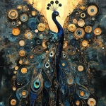 **a peacock with manifold mosaic murmuration feathers --p fdud7wh --s 1000 --v 6.1 --style raw** - Image #1 <@1135636698060038216>