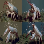 **<https://s.mj.run/D2Y5aygMzxA> <https://s.mj.run/r_OG3YGrFFQ> festive holiday crustacean, muted colors --ar 16:9** - Remix (Strong) by <@1094639053565067284> (fast)